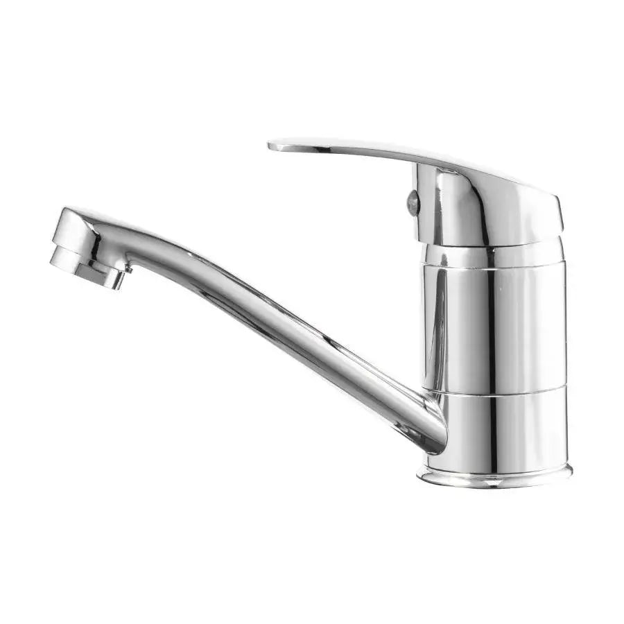 Batéria Washbasin, otočné potrubie, dĺžka 15 cm, keramická kazetka, chróm, vrátane pripojenia