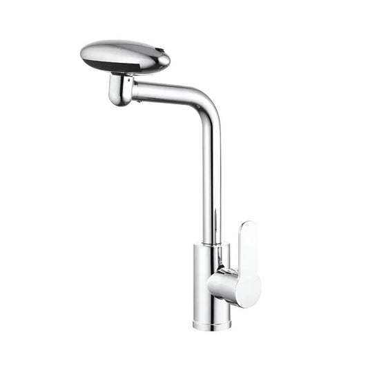 Batériu Washbasin Cabtridge Ceramic Pipa Rotary Chrome Glossy Eargtings zahŕňal EC02