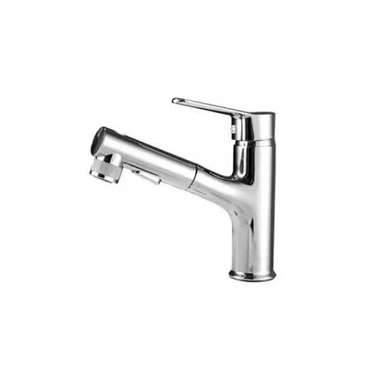 Batéria Washbasin s extrahovateľnou sprchou, sanitárnou mosadzou, chrómom, 9337