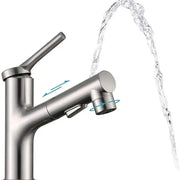 Batéria Washbasin s extrahovateľnou sprchou, sanitárnou mosadzou, chrómom, 9337