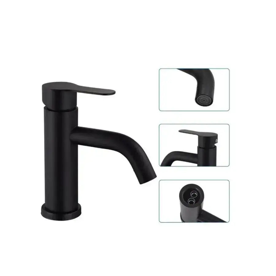 Batéria Washbasin, nehrdzavejúca oceľ 304, čierna, HS/LY007