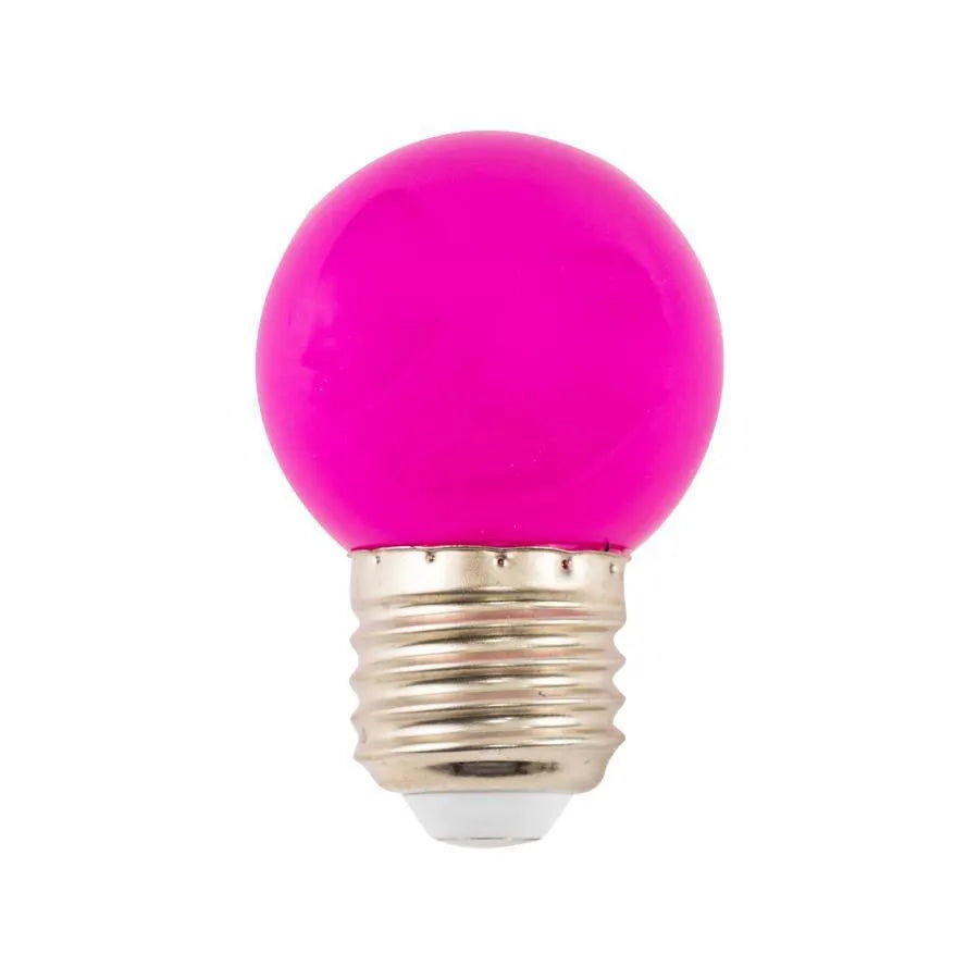 LED žiarovka, E27, 2W, fialová