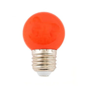 LED žiarovka, E27, 2W, červená