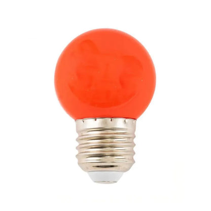 LED žiarovka, E27, 2W, červená