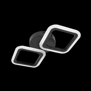 LED LED Pulsaris, 24W, akrylové, čierne, 4000K, IP.20