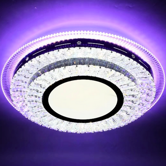LED luster s diaľkovým ovládaním miralux Krysola, 96 W, Cold/Hot/RGB Light, čierna, čierna
