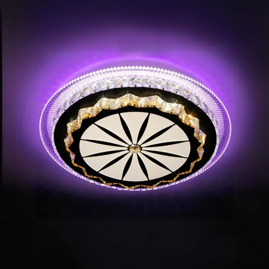 LED luster s diaľkovým ovládaním miralux, 96W, svetlo studeného/horúce/RGB, nestabilné, čierne