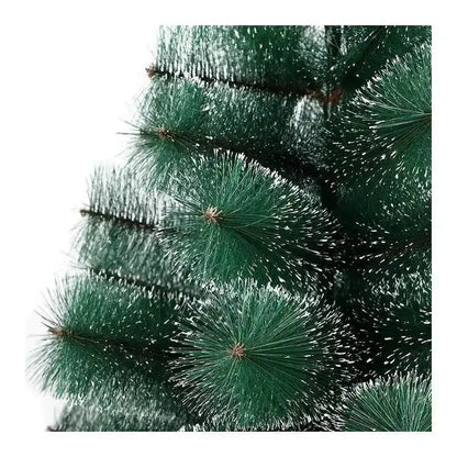 Umelá jedľa, 120 cm, zelená s bielym