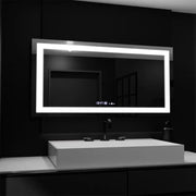 Zrkadlo LED obdĺžnik 160x80cm Verite Motionglow Marcello Clock Defrition System a Smierble Therometer