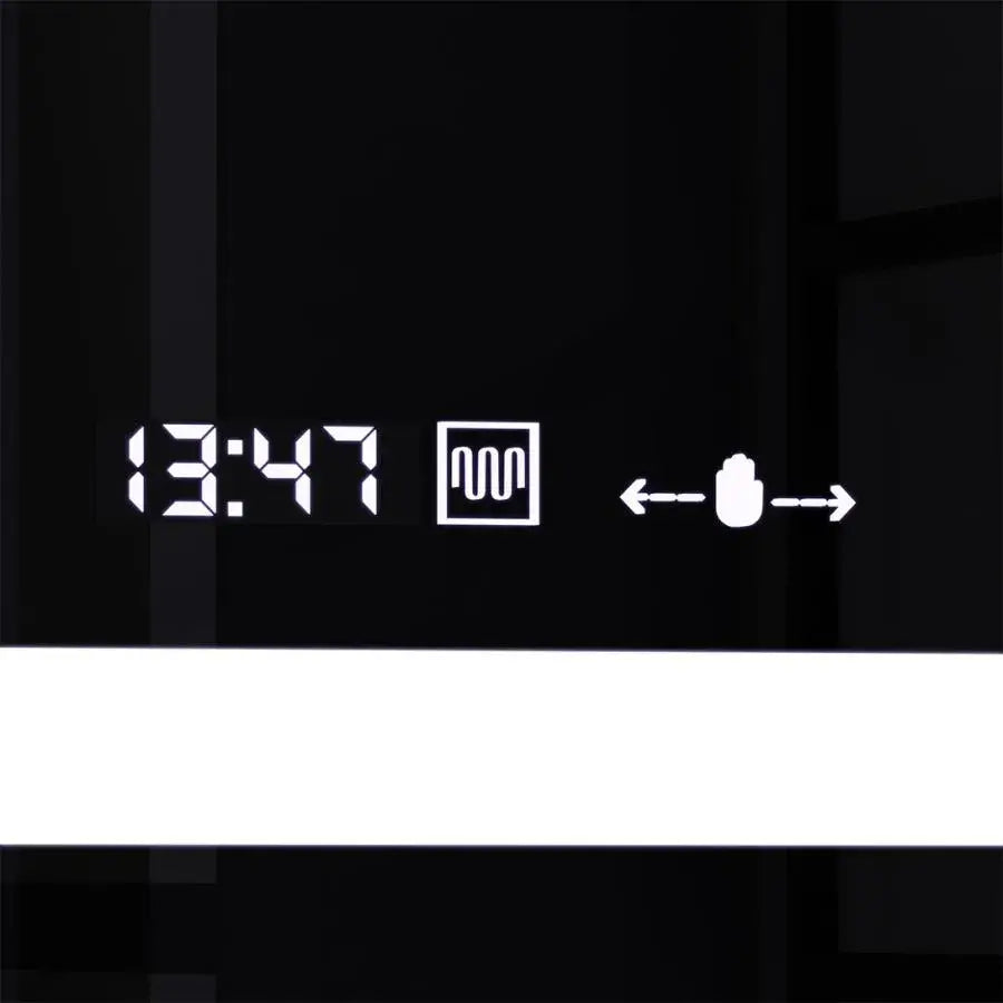 Zrkadlo LED obdĺžnik 160x80cm Verite Motionglow Marcello Clock Defrition System a Smierble Therometer