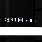 Zrkadlo LED obdĺžnik 160x80cm Verite Motionglow Marcello Clock Defrition System a Smierble Therometer