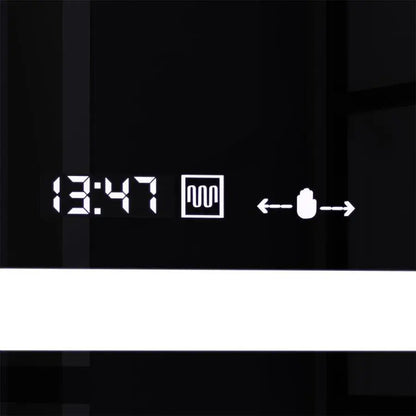 Zrkadlo LED obdĺžnik 160x80cm Verite Motionglow Marcello Clock Defrition System a Smierble Therometer