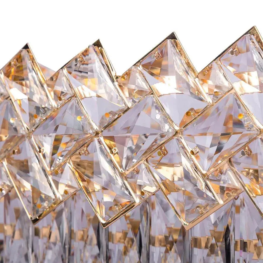 Crystal Crydelabru Windsor Regalis 10x E27, priemer 85 cm, lesklé zlato, nastaviteľná výška