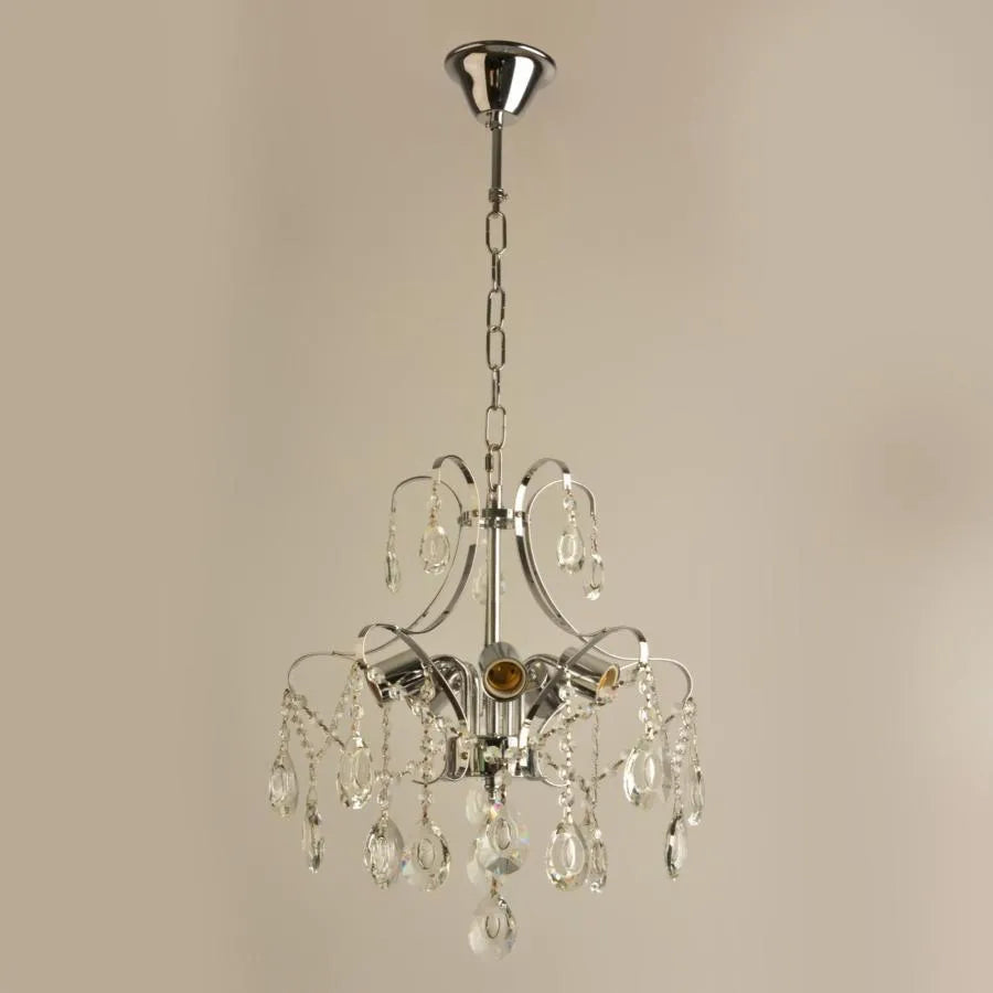Luster Akihico, 5*E27, chróm, kov a kryštál