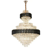 Crye luster Versailles Grande supremo 10xe14, 60 cm x priemer 90 cm, lesklé a čierne zlato, nastaviteľná výška