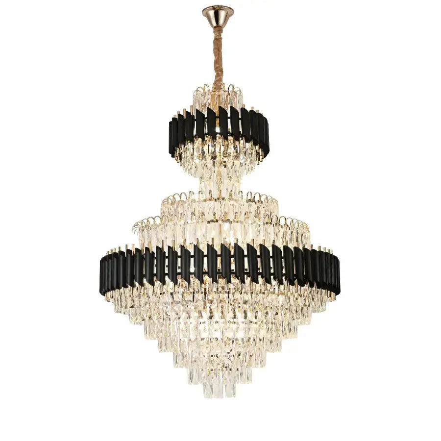 Crye luster Versailles Grande supremo 10xe14, 60 cm x priemer 90 cm, lesklé a čierne zlato, nastaviteľná výška