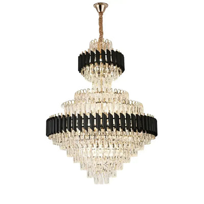 Crye luster Versailles Grande supremo 10xe14, 60 cm x priemer 90 cm, lesklé a čierne zlato, nastaviteľná výška