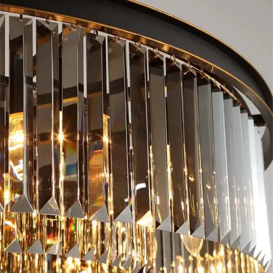 Luster Crystal Brady 12x E14 čierny