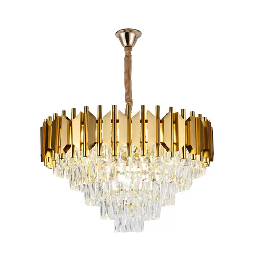 Luster Crystal Braylen 8x E27 60 cm Zlatý priemer