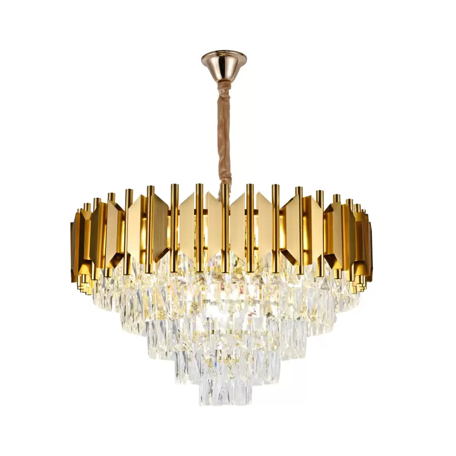 Luster Crystal Braylen 8x E27 60 cm Zlatý priemer