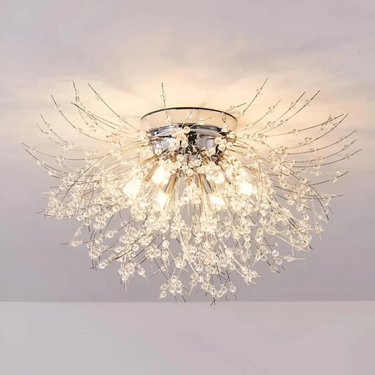 Crystal Luster Rondo Vivace, 6x G9, Chrome, 49 cm
