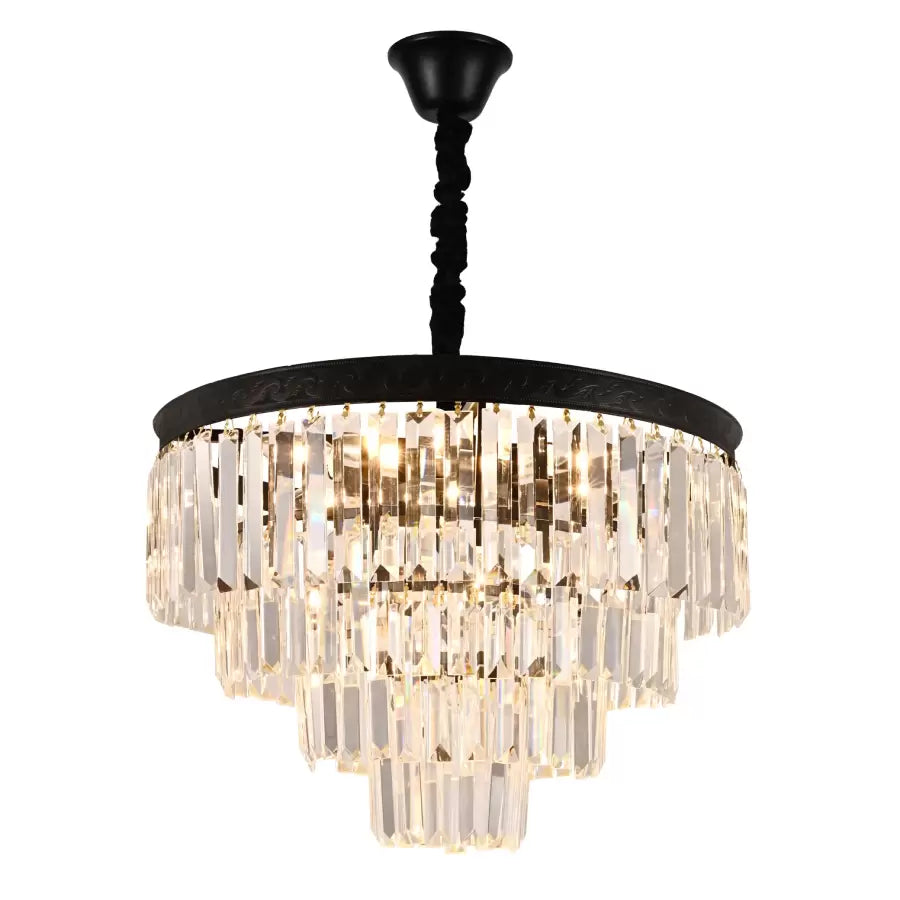 Luster Crystal Frank 10x E27 čierny