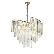 Lustrový kryštál trianon Magno 10x E27, priemer 56 cm, lesklé zlato, nastaviteľná výška