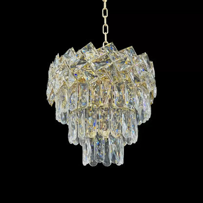 Crystal Luster Windsor Petito 3xe27, priemer 30 cm, lesklé zlato, nastaviteľná výška