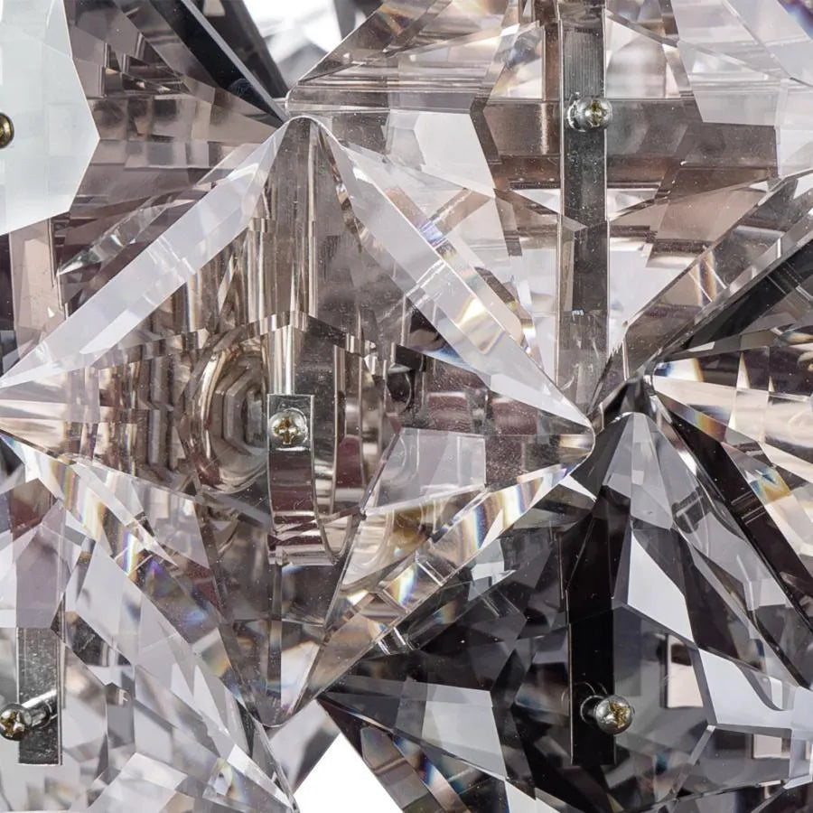 Luster Crystal Hara 9x E27 striebro