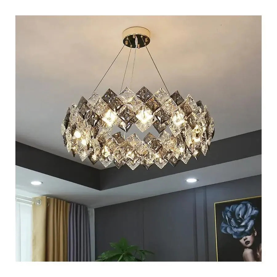 Luster Crystal Hara 9x E27 striebro