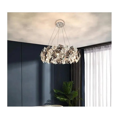 Luster heja 5x e27 striebro