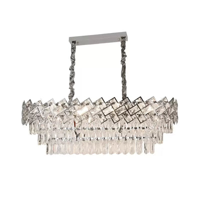 Crystal Luster Windsor Regalis 10XE27, priemer 85 cm, lesklý chróm, nastaviteľná výška