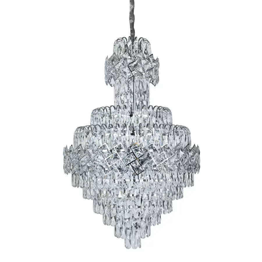Crydelabular Crystal Windsor Grande supremo 10XE14, priemer 60x90cm, lesklý chróm, nastaviteľná výška