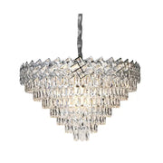 Crystal Luster Windsor supremo 16xe27, priemer 80 cm, lesklý chróm, nastaviteľná výška