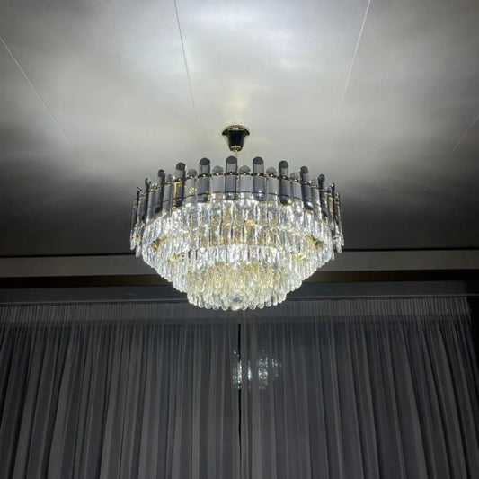 Luster krištáľový kaison 16xe14 zlato