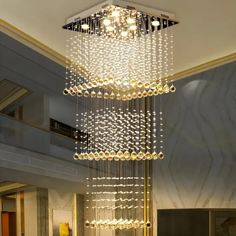 Luster Crystal viedol 80W Saturnino zlato 50 cm