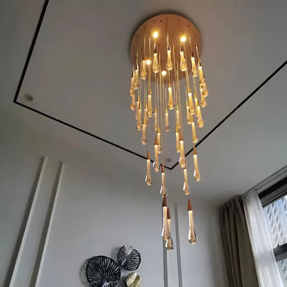 Luster Crystal viedol 60 W Iustinian Priemer 60 cm zlata