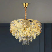 Neuschwanstein Petito 3xe14 Crystal Luster, priemer 30 cm, zlato, nastaviteľná výška