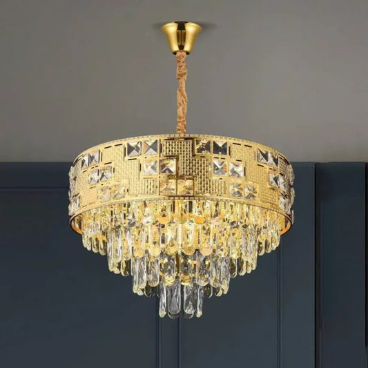 Neuschwanstein Petito 3xe14 Crystal Luster, priemer 30 cm, zlato, nastaviteľná výška