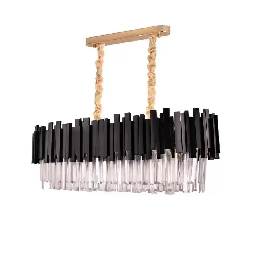 Crystal Luster Blois Regalis 8xe27, priemer 80 cm, čierna, nastaviteľná výška