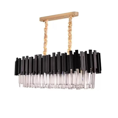 Crystal Luster Blois Regalis 8xe27, priemer 80 cm, čierna, nastaviteľná výška