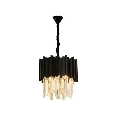 Crystal blois petito 3xe14 luster, priemer 30 cm, čierna, nastaviteľná výška