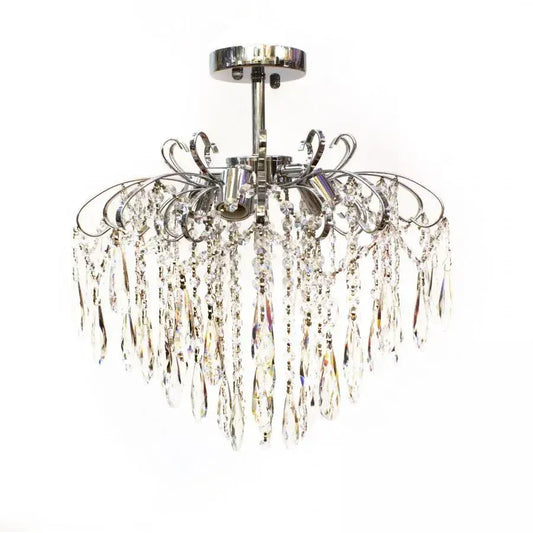 Cristal Luster Ego 5x E27, priemer 47 cm, lesklý chróm