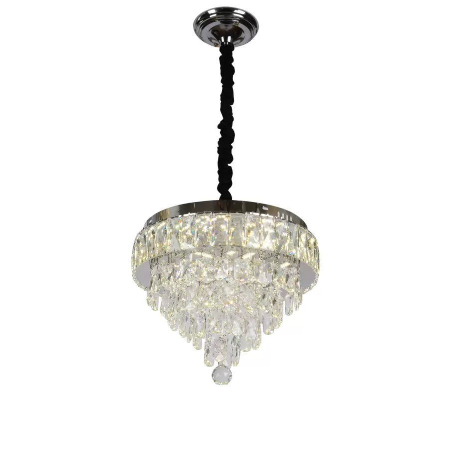 LED krištáľový luster s diaľkovým ovládaním Arturo 40W Smuteble Silver