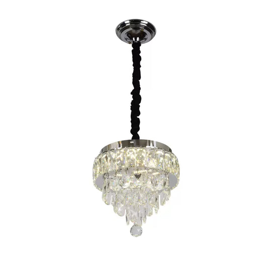 LED krištáľový luster s diaľkovým ovládaním Axel 26W Silver Daisy