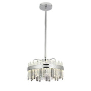 Luster s krištáľovým LED s maxton 140 W strieborným diaľkovým diaľkovým ovládačom