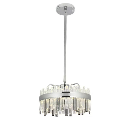 Luster s krištáľovým LED s maxton 140 W strieborným diaľkovým diaľkovým ovládačom