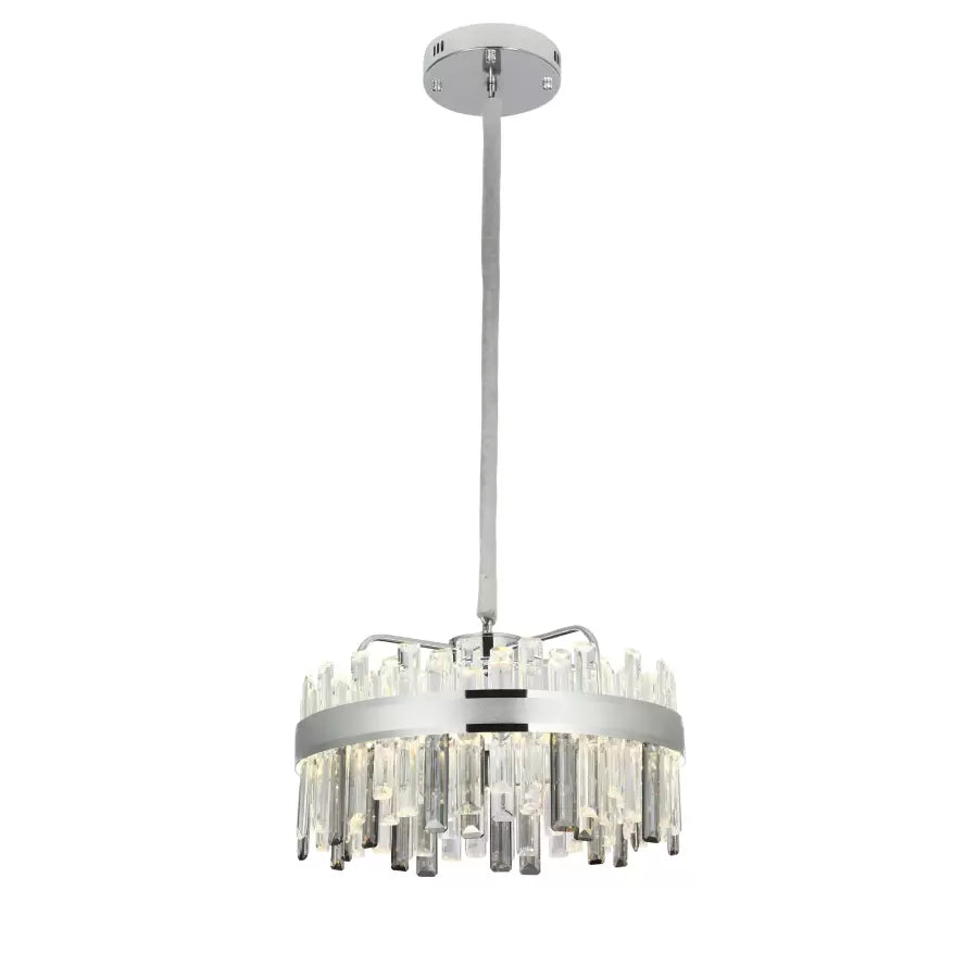 Luster s krištáľovým LED s maxton 140 W strieborným diaľkovým diaľkovým ovládačom
