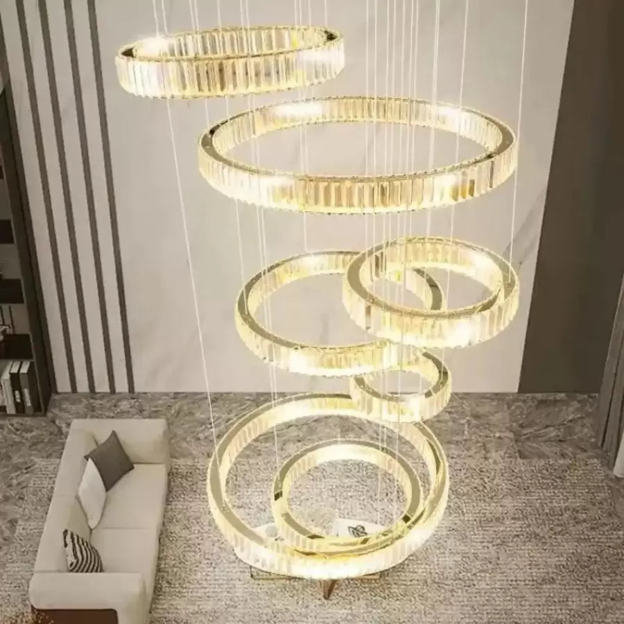 LED krištáľový luster s Mesiášom 128 W Silver Diaľciom