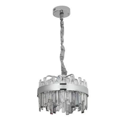 Luster LED s krištáľovým LED s Miguel 92W SMOBILA SILVER diaľkové ovládanie